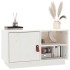 Mueble de TV de madera maciza de pino blanco 70x34x40