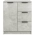 Aparador de madera contrachapada gris hormigón 60x30x70