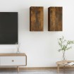 Muebles para TV 2 uds madera roble ahumado 30,5x30x60 cm