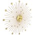 Reloj de pared de metal dorado 70