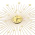 Reloj de pared de metal dorado 70