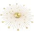 Reloj de pared de metal dorado 70