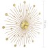 Reloj de pared de metal dorado 70