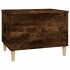 Mesa de centro madera contrachapada roble ahumado 60x44,5x45