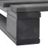 Estructura de cama de palés madera maciza pino gris 120x200
