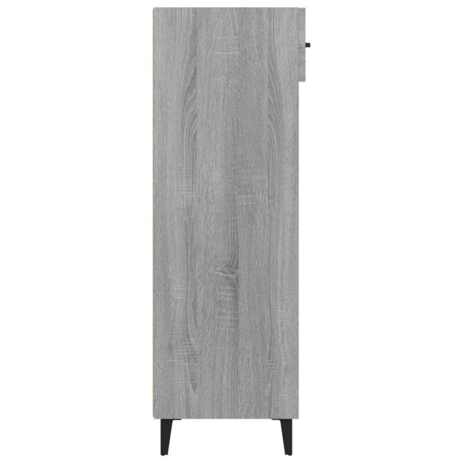 Mueble zapatero madera contrachapada gris Sonoma 60x35x105