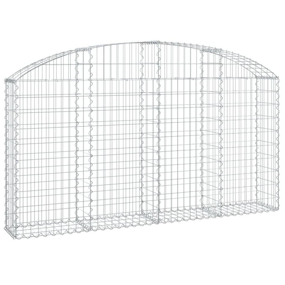 Cesta gaviones forma arco hierro galvanizado 200x30x100/120
