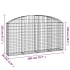 Cesta gaviones forma arco hierro galvanizado 200x30x100/120
