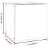 Armario de baño de pared madera maciza de teca 41x38x40