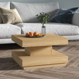 Mesa de centro de MDF marrón claro 60x60x35