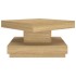 Mesa de centro de MDF marrón claro 60x60x35