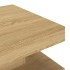 Mesa de centro de MDF marrón claro 60x60x35