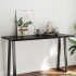Tablero mesa madera tratada borde vivo marrón 140x60x(2-4)