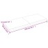Tablero mesa madera tratada borde vivo marrón 140x60x(2-4)