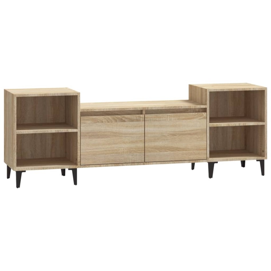 Mueble para TV madera contrachapada roble Sonoma 160x35x55