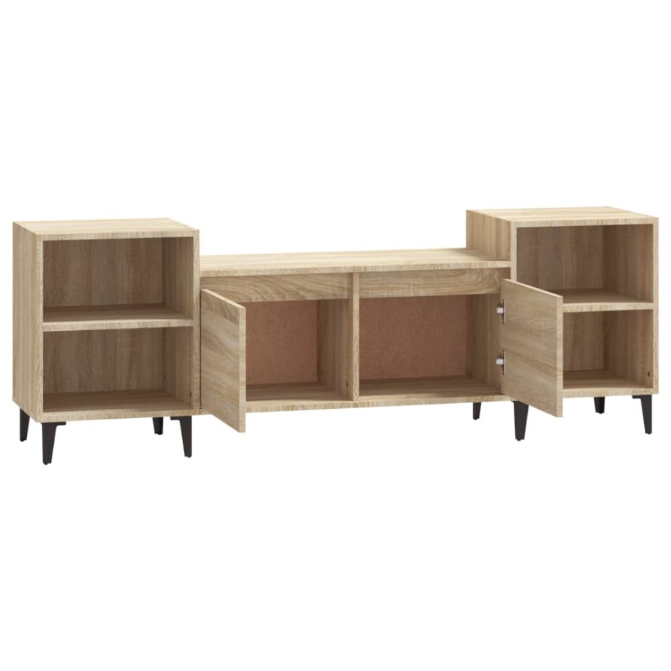 Mueble para TV madera contrachapada roble Sonoma 160x35x55