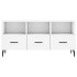 Mueble de TV madera de ingeniería blanco 102x36x50