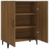 Aparador madera contrachapada color roble marrón 70x34x90