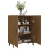 Aparador madera contrachapada color roble marrón 70x34x90