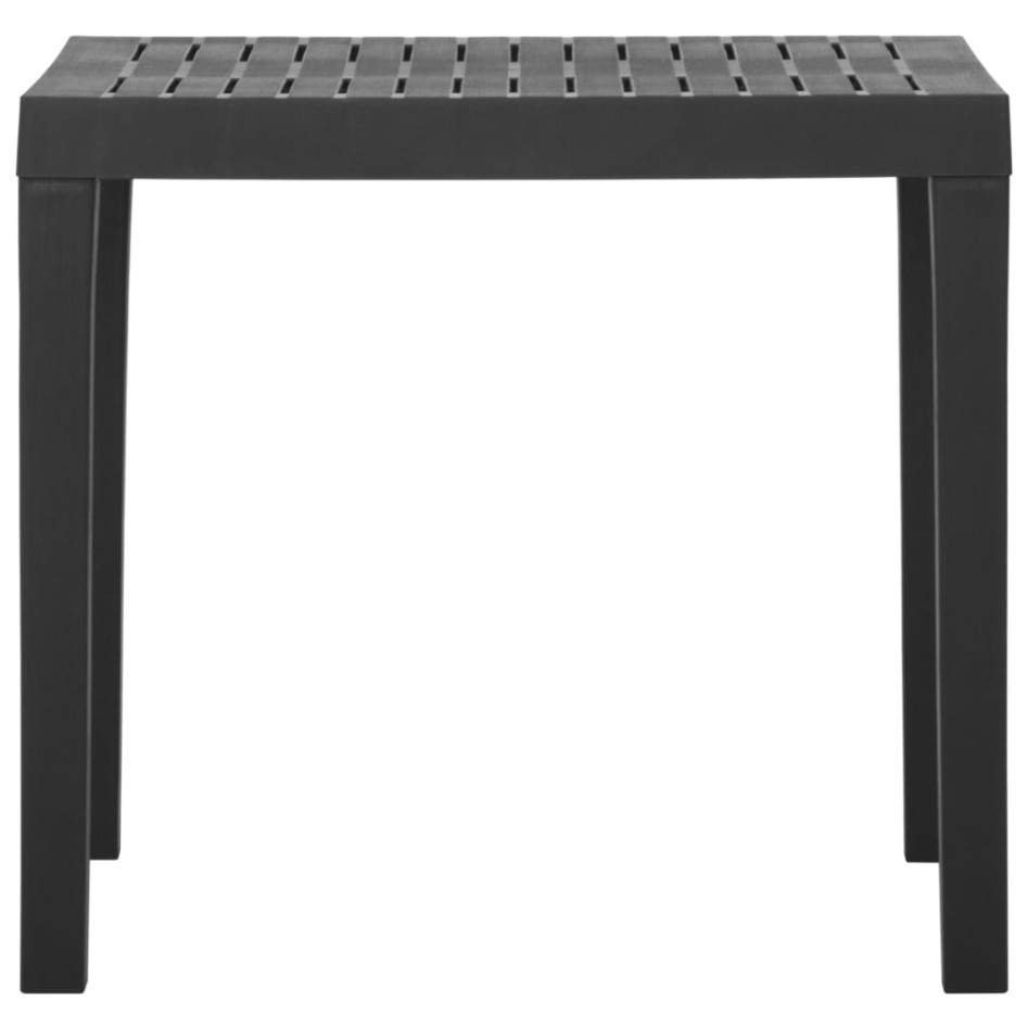 Mesa de jardín de plástico gris 79x65x72