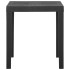 Mesa de jardín de plástico gris 79x65x72