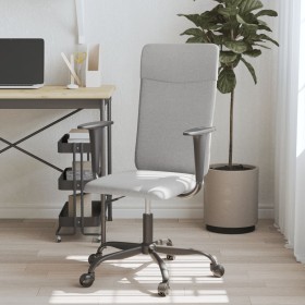 Silla de oficina altura ajustable tela gris