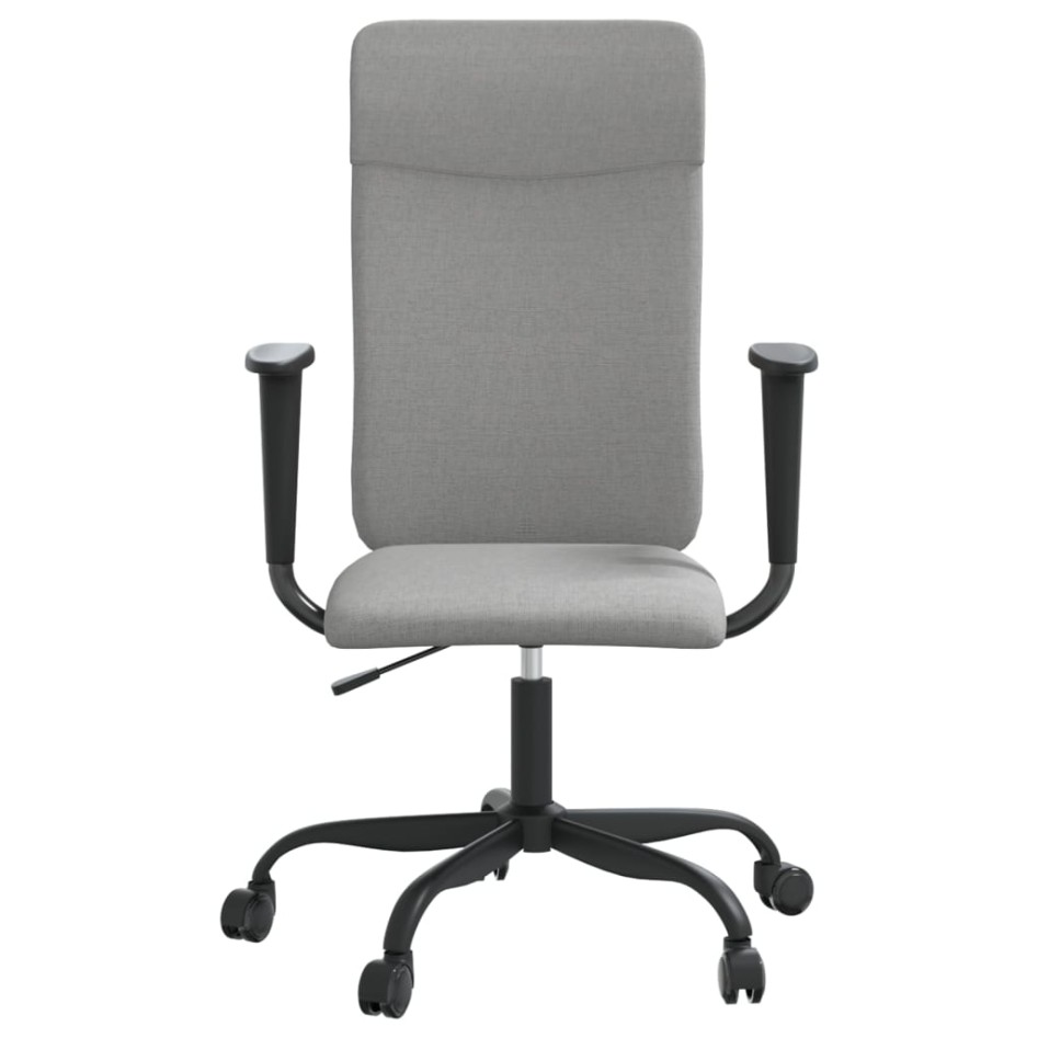 Silla de oficina altura ajustable tela gris