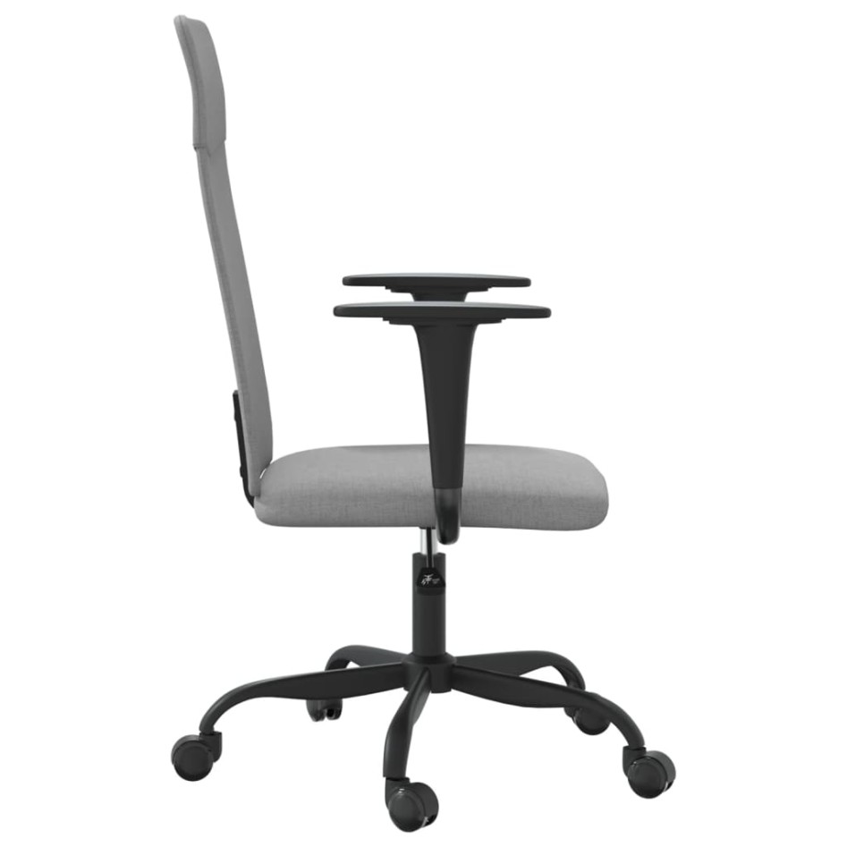 Silla de oficina altura ajustable tela gris