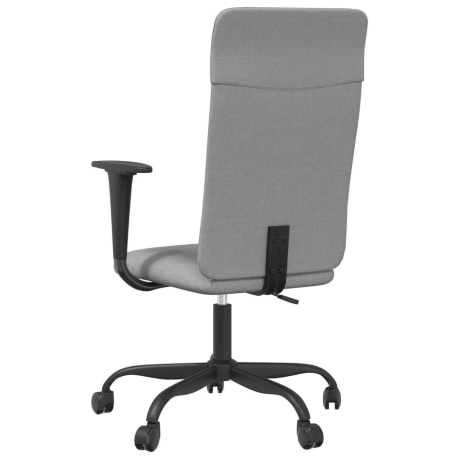 Silla de oficina altura ajustable tela gris