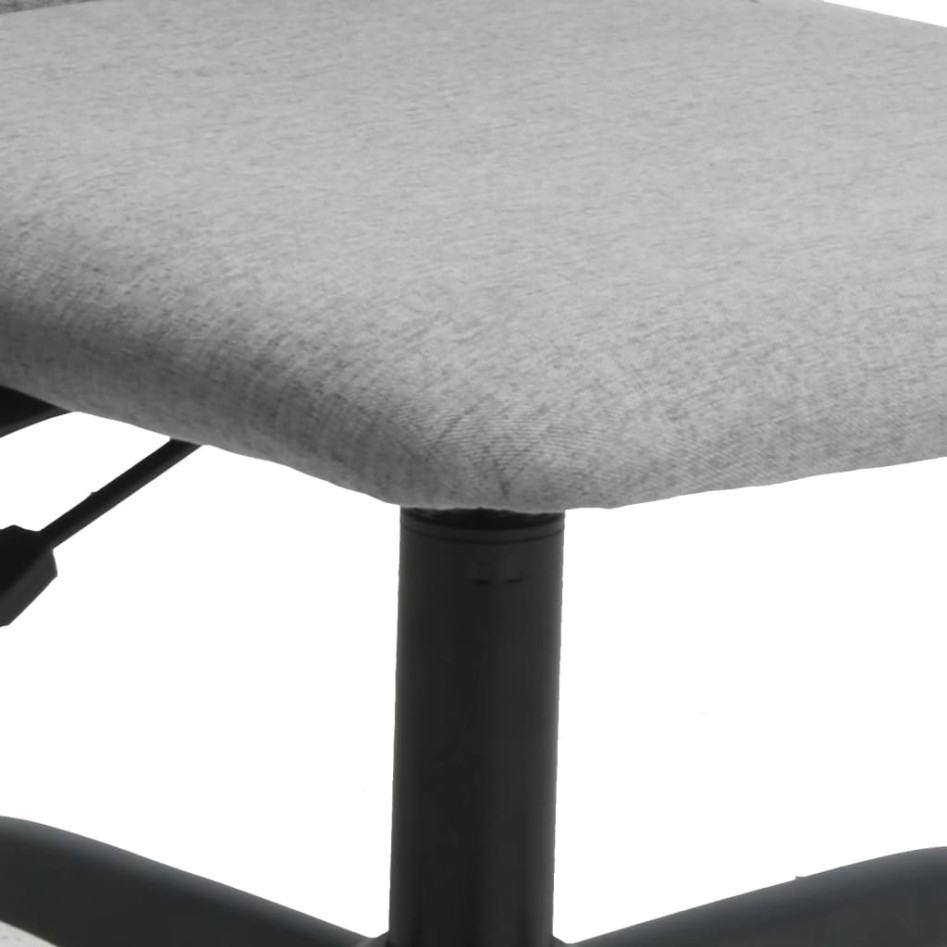 Silla de oficina altura ajustable tela gris