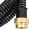 Manguera de succión con conectores de latón PVC negro 29 mm 7