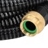 Manguera de succión con conectores de latón PVC negro 29 mm 7
