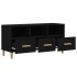 Mueble de TV madera contrachapada negro 102x36x50