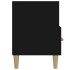Mueble de TV madera contrachapada negro 102x36x50
