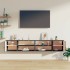 Armarios de pared 2 uds madera maciza pino gris 80x30x30