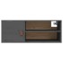 Armarios de pared 2 uds madera maciza pino gris 80x30x30
