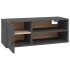 Armarios de pared 2 uds madera maciza pino gris 80x30x30