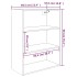 Armario colgante de pared marrón roble 69,5x32,5x90