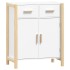 Aparador de madera contrachapada blanco 62x38x75