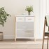 Aparador de madera contrachapada blanco 62x38x75
