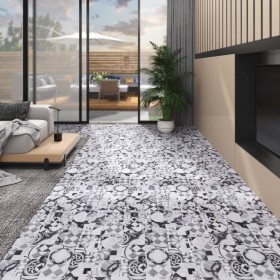 Lamas para suelo de PVC autoadhesivas estampado gris 5,02m²