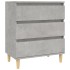 Aparador de madera contrachapada gris hormigón 60x35x70
