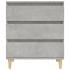 Aparador de madera contrachapada gris hormigón 60x35x70