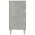 Aparador de madera contrachapada gris hormigón 60x35x70