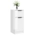 Aparador de madera contrachapada blanco brillante 30x30x70