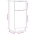 Aparador de madera contrachapada blanco brillante 30x30x70