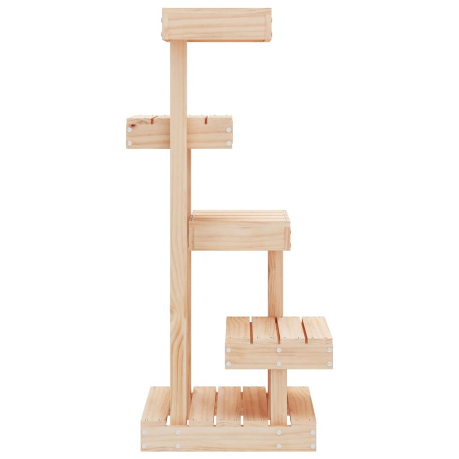 Árbol para gatos madera maciza de pino 45,5x49x103