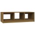 Mesa de centro de madera maciza pino marrón miel 110x50x34