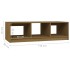Mesa de centro de madera maciza pino marrón miel 110x50x34
