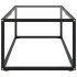 Mesa de centro negra con vidrio templado 100x50x35